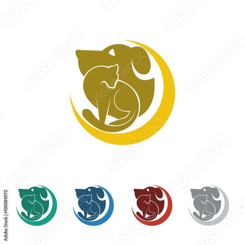 pet shop logo icon Vector