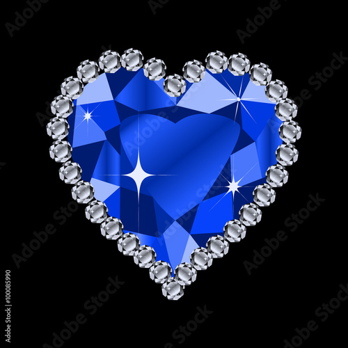 diamond heart shape photo