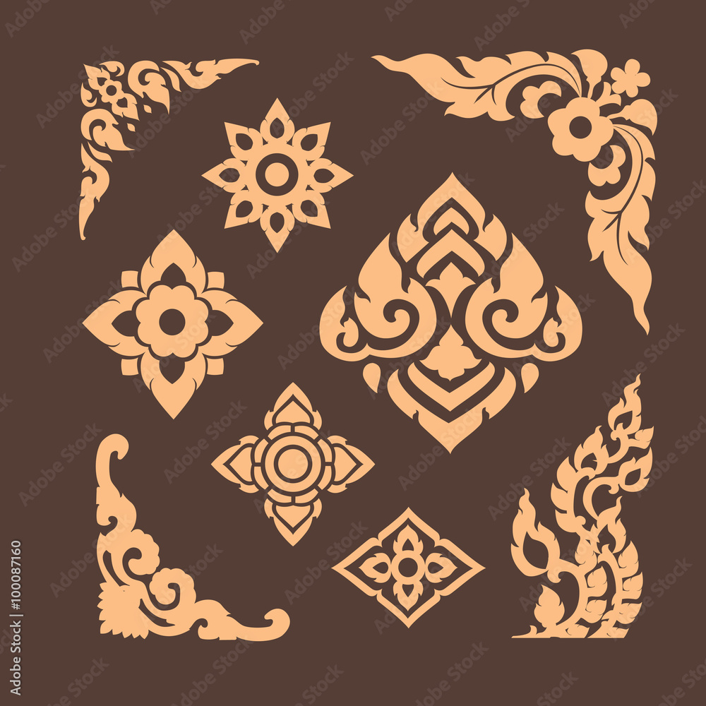 pattern and graphic for decorative design