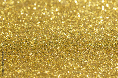 Gold glitter bokeh abstract light background