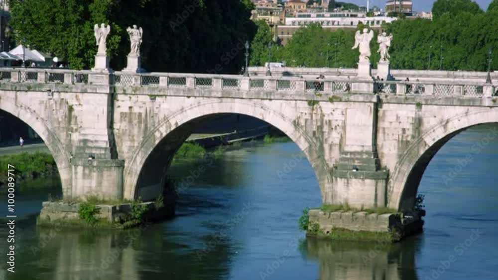 Close-up shot of Ponte Sant'Angelo Close-up shot of Ponte Sant'Angelo