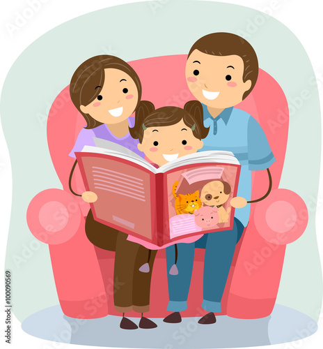 Stickman Family Reading Book