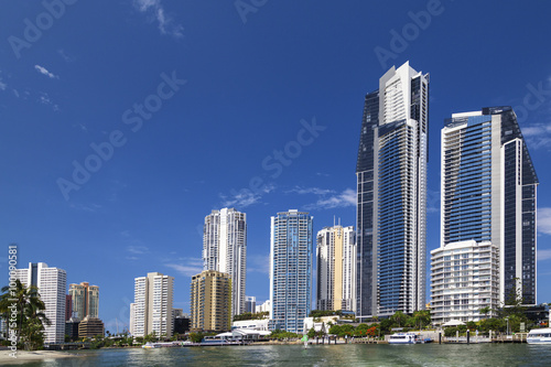 Sunny view of Surfers Paradise on the Gold Coast