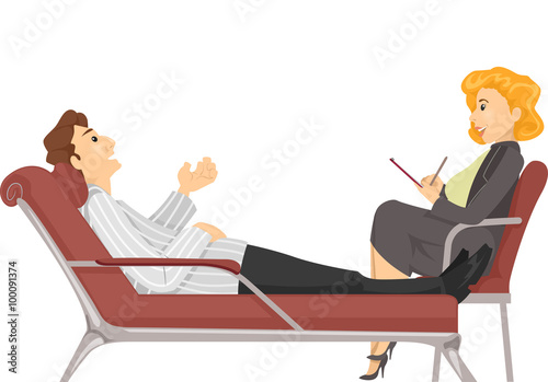 Man Talking to Psychologist