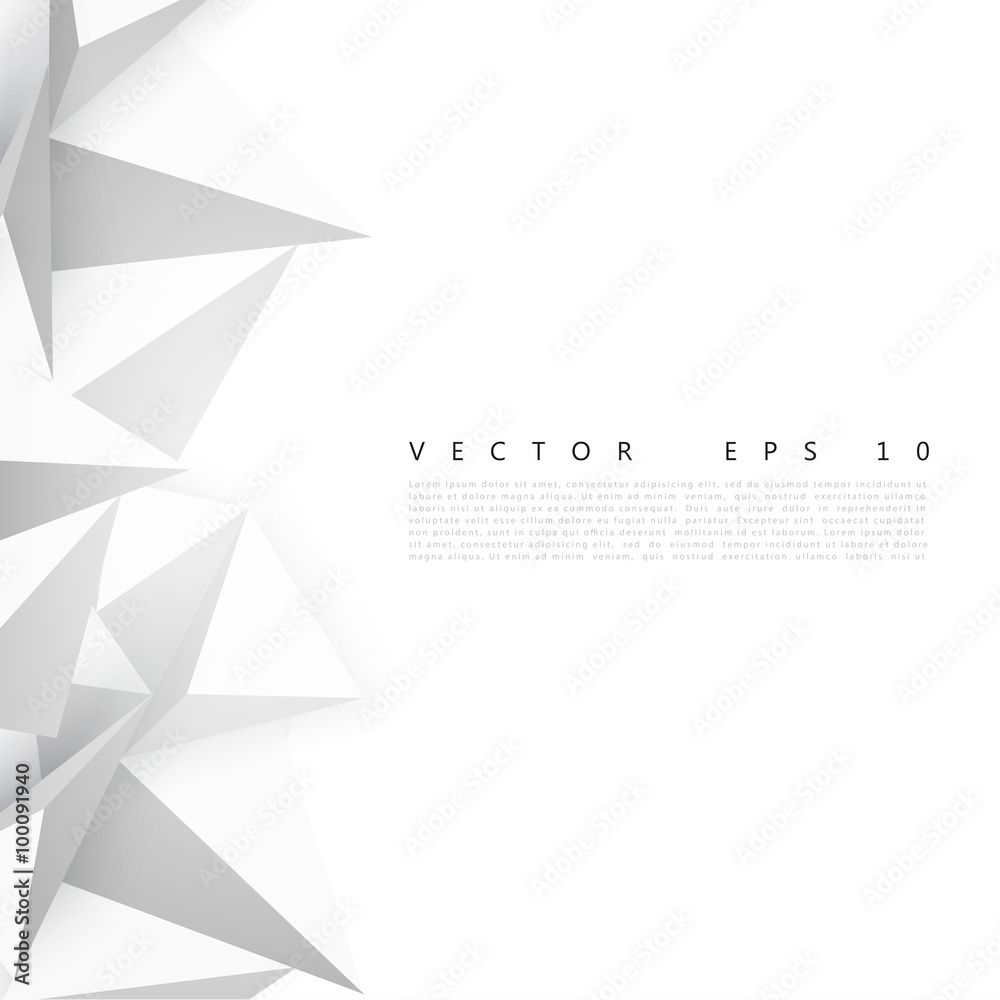 Vector Abstract geometric shape from gray. Vector Abstract geometric shape from gray.