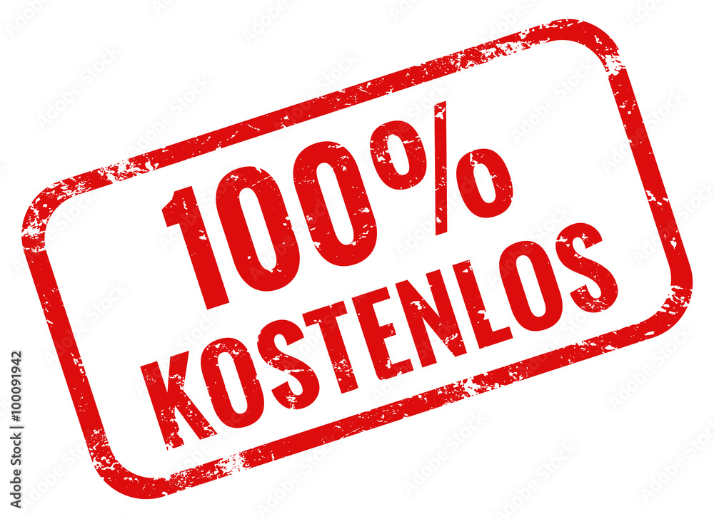 100 % Kostenlos Stempel rot grunge