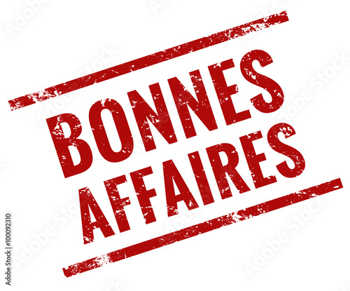 Bonnes affaires timbre rouge