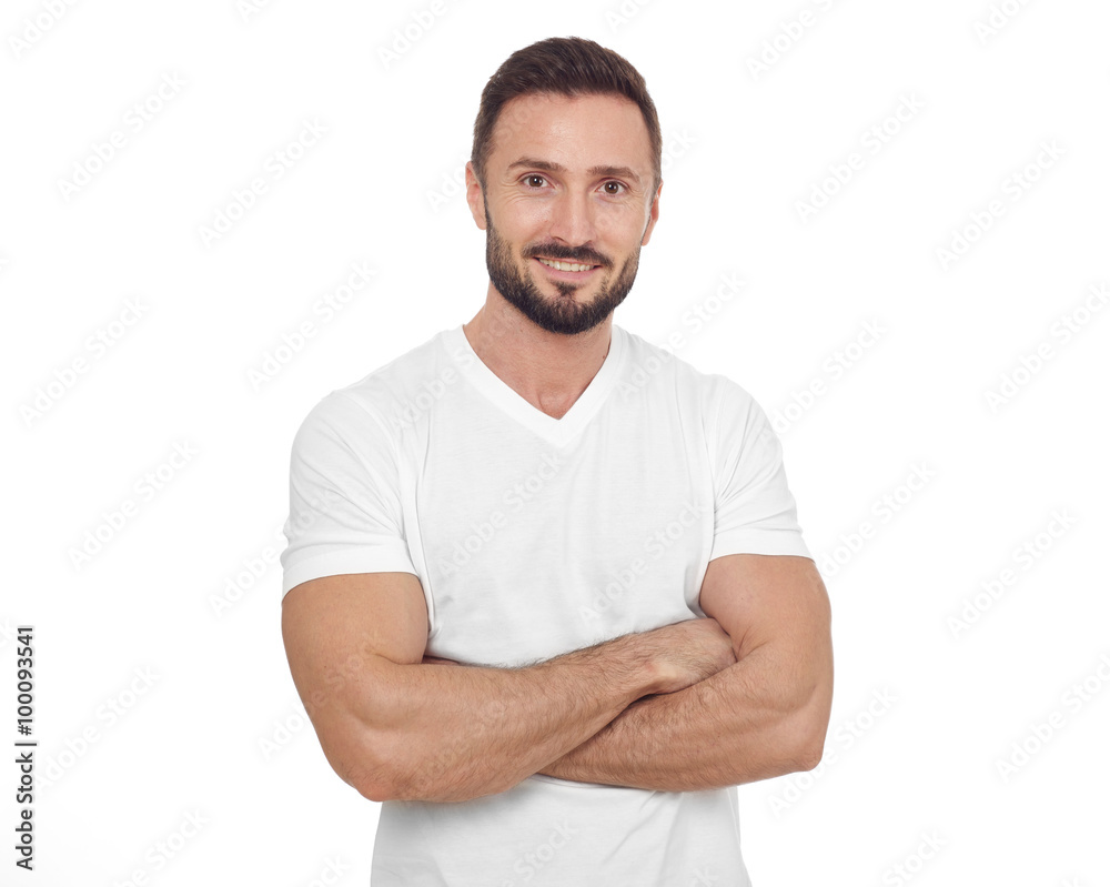 Cheerful man looking at camera Cheerful man looking at camera