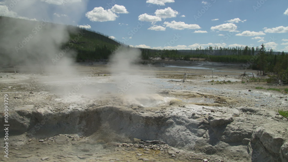 Shot of a hot pot in Yellowstone National Park. Shot of a hot pot in Yellowstone National Park.