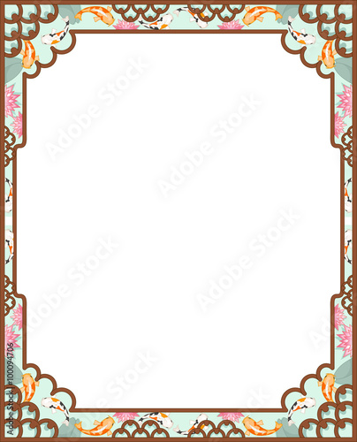 Asian Frame Koi