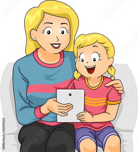 Kid Girl Mom Tablet