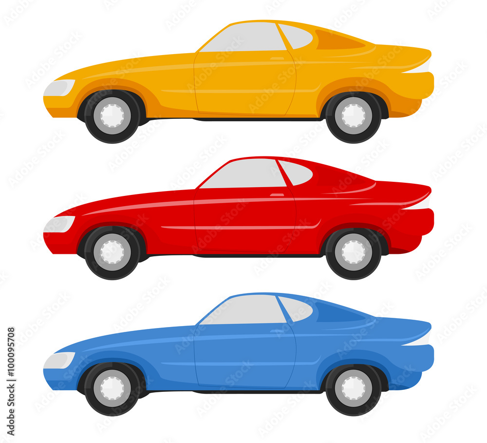The car vintage style vector design on a white background