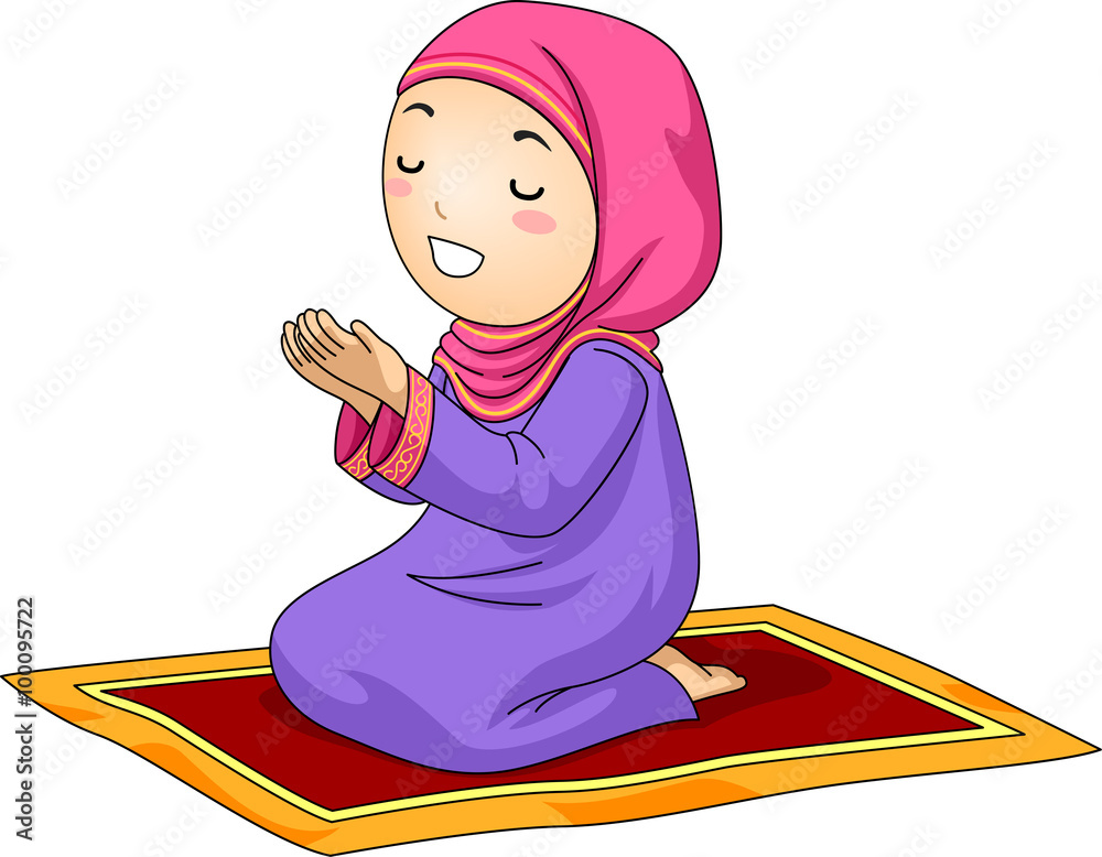 muslim pray clipart