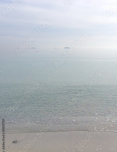 Dreamy soft winter beach