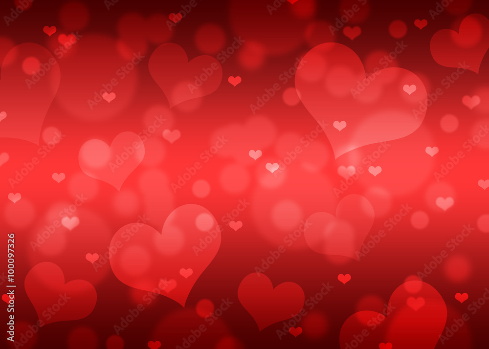 Hearts bokeh background / texture