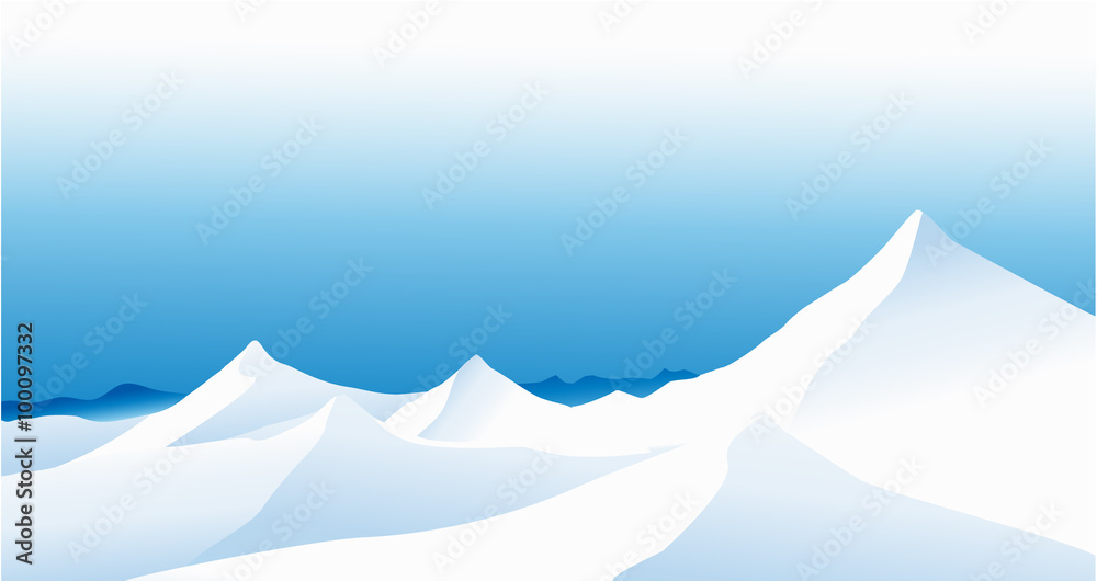Fototapeta premium Winter mountains