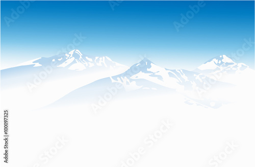 Winter mountains