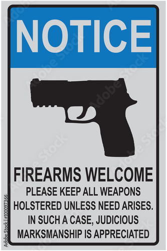 Welcome reminder for owners of firearms