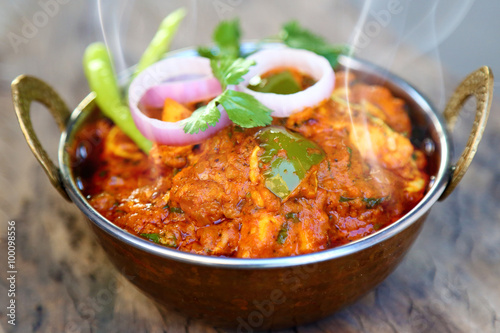 INDIAN STYLE COTTAGE CHEESE VEGETARIAN CURRY DISH. Kadai Paneer - traditional Indian food.