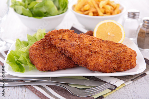 fried chicken fillet photo