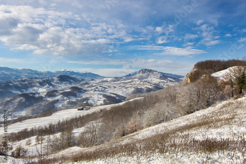 Italian Appennino on Winter
