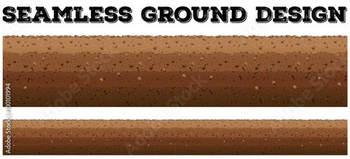 Seamless background with underground scene