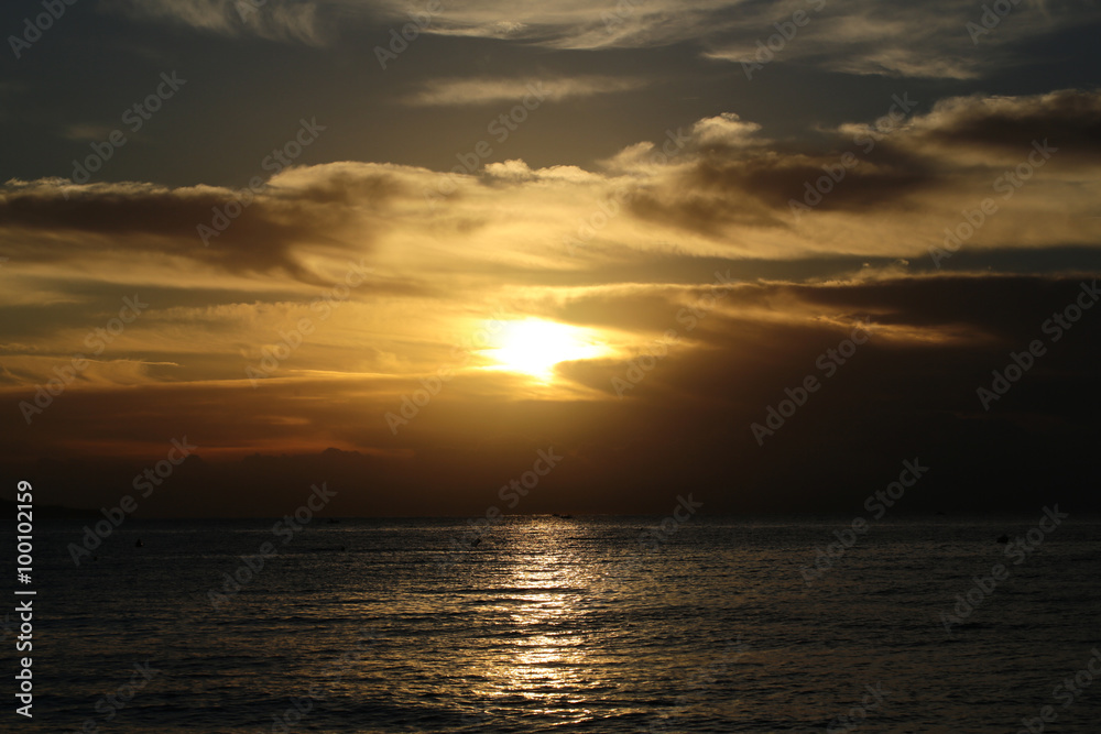 Spectacular marine sunset