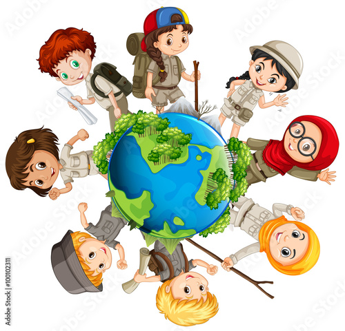 Children caring for the earth