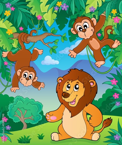 Animals in jungle topic image 5