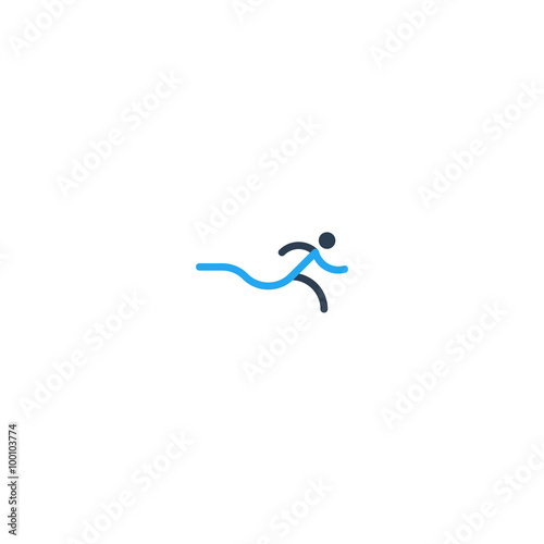 Running logo