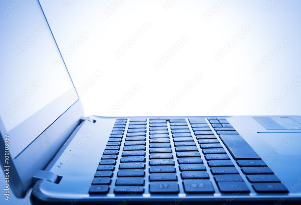 laptop keyboard on blue light laptop keyboard on blue light