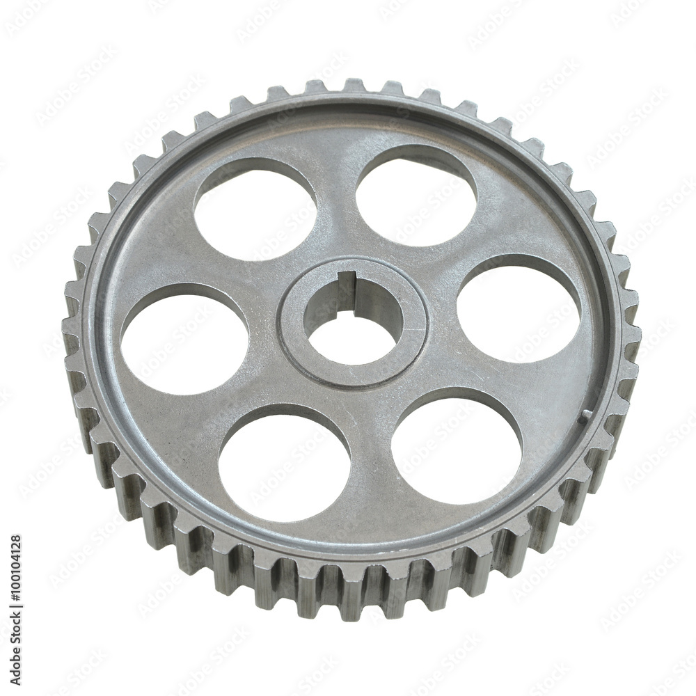 Gear on a white background.