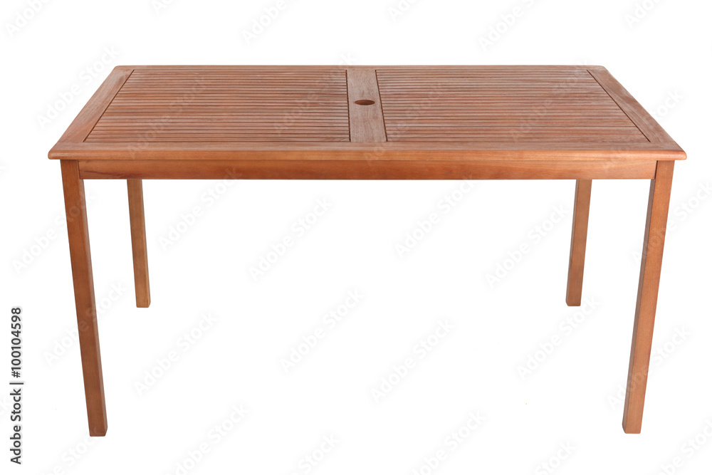Wooden table isolated on white background Wooden table isolated on white background