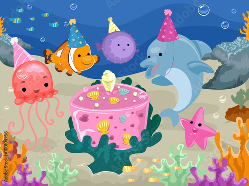 Animals Underwater Birthday