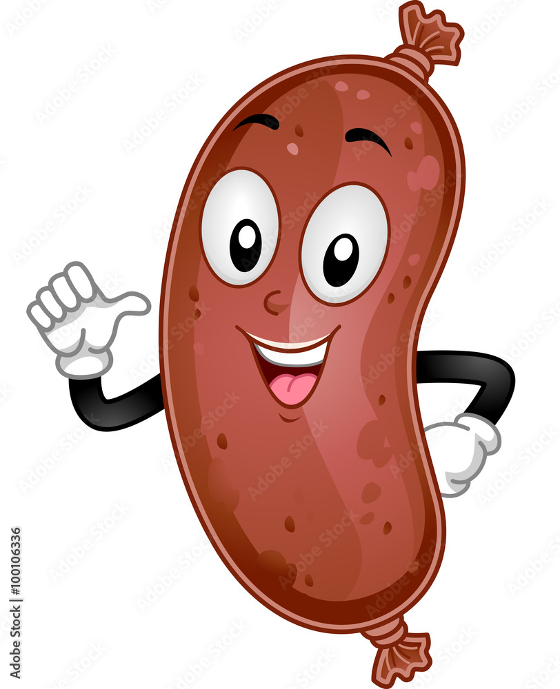 Obraz premium Sausage Mascot