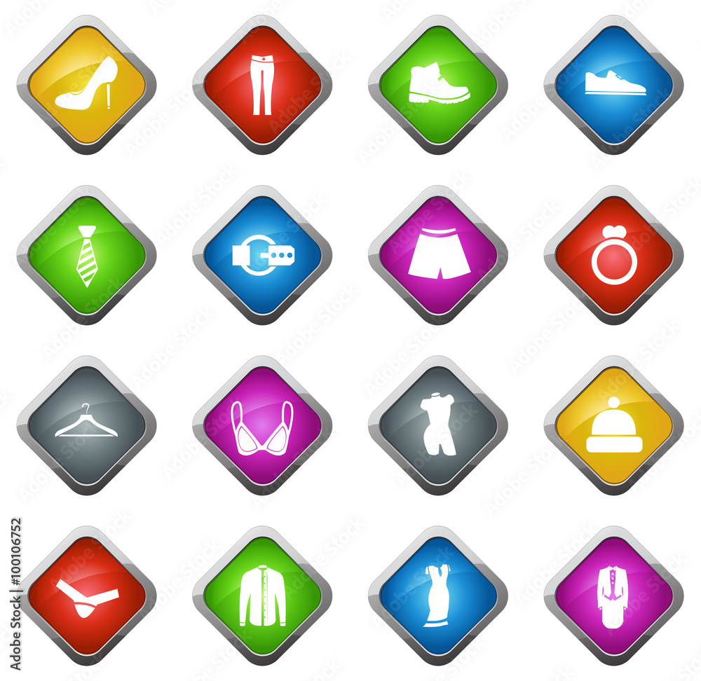 Clothes Icons set Clothes Icons set