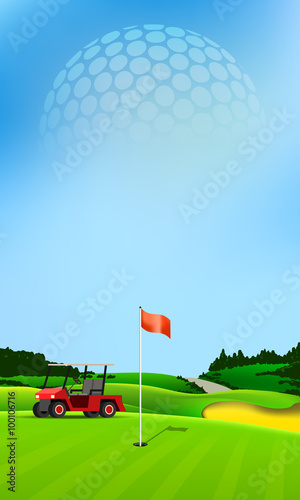 Golf hole banner