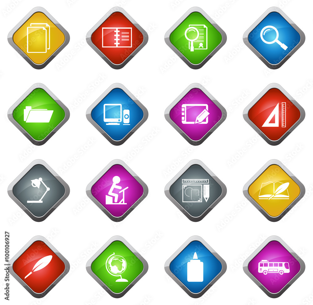 School Icons set School Icons set