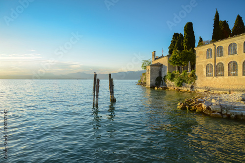 Punta Saint Vigilio, Lake Garda, Gardasee, Italy photo