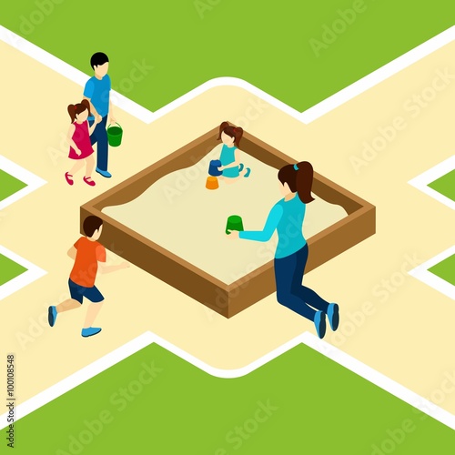 Paying On The Playground Illustration 
