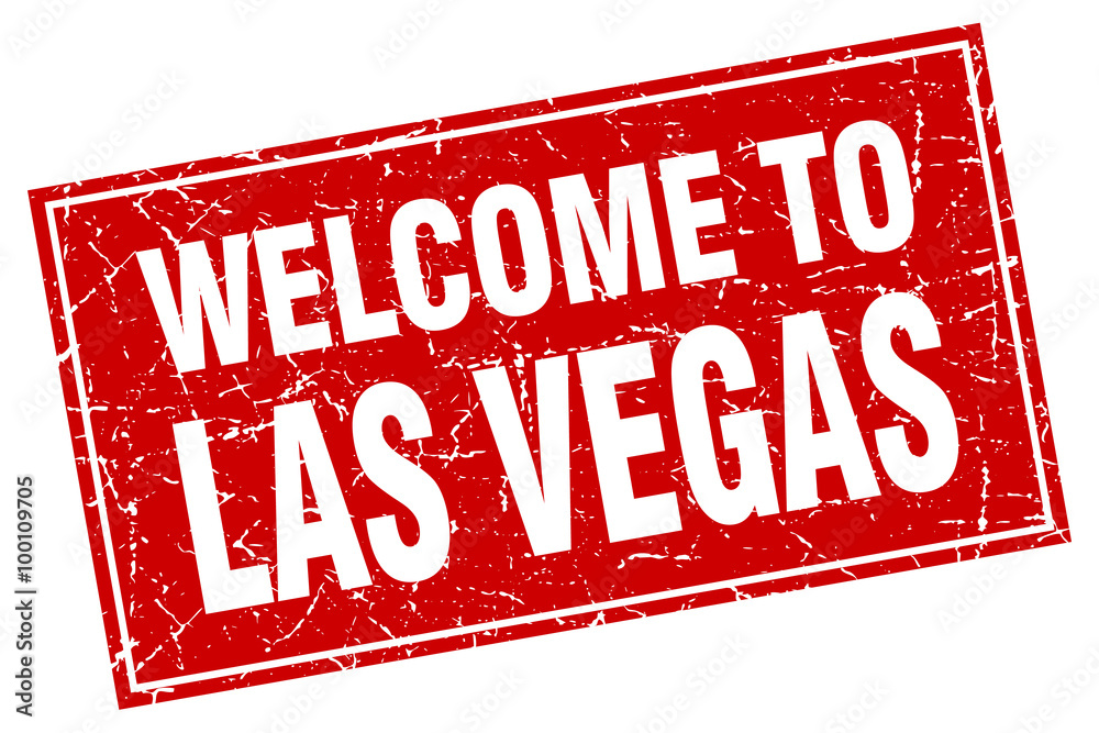 Las Vegas red square grunge welcome to stamp Las Vegas red square grunge welcome to stamp