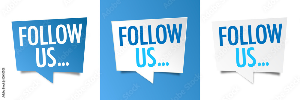 Obraz premium Follow us