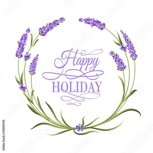 Lavender elegant card.