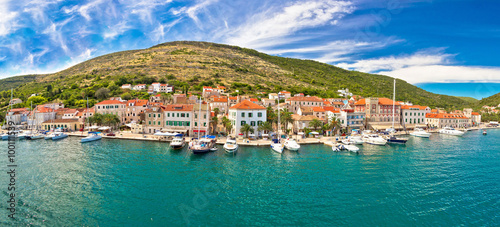 Island of Vis seafront panorama