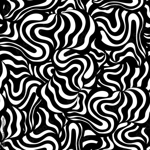 Vector seamless abstract hand-drawn pattern design