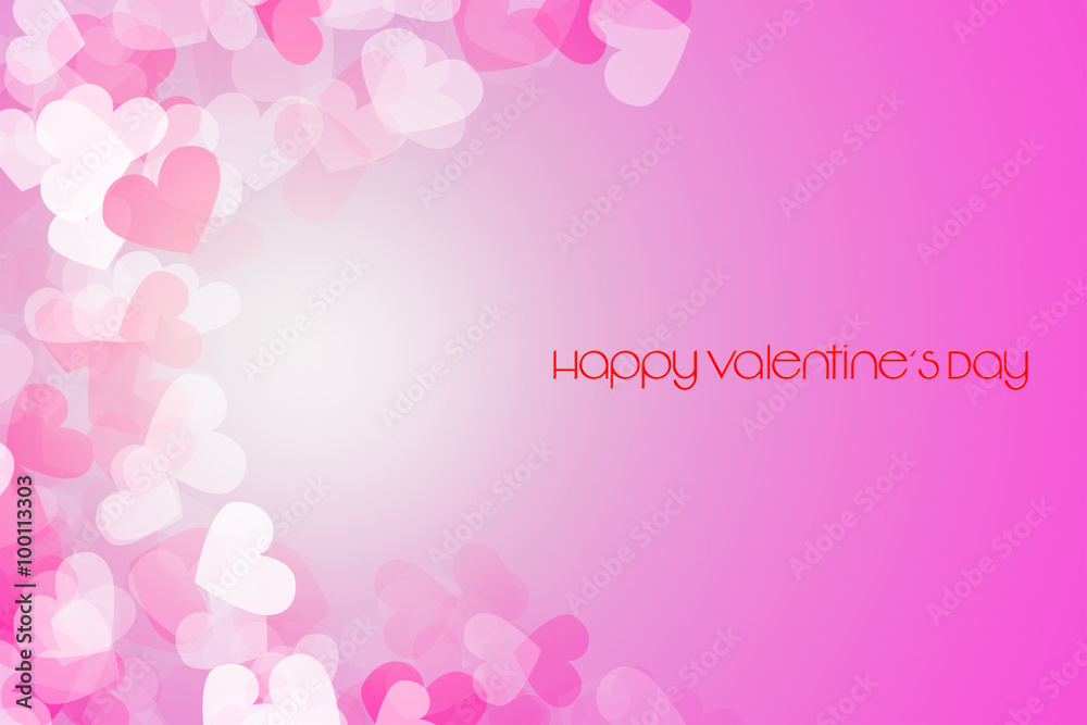 happy valentine's day abstract background illustration design