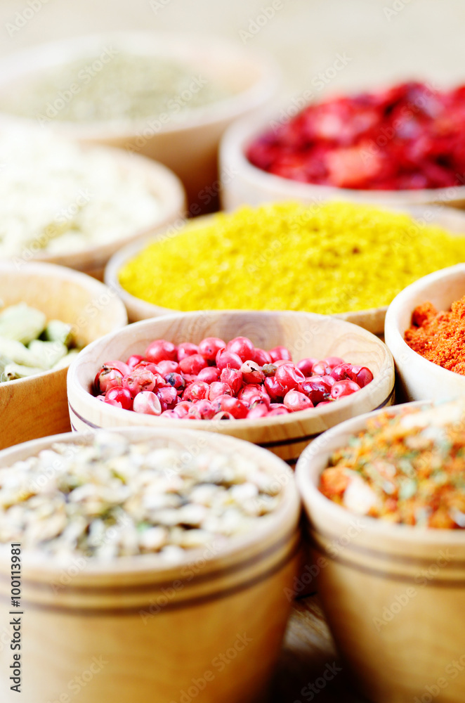 Assorted spices Assorted spices