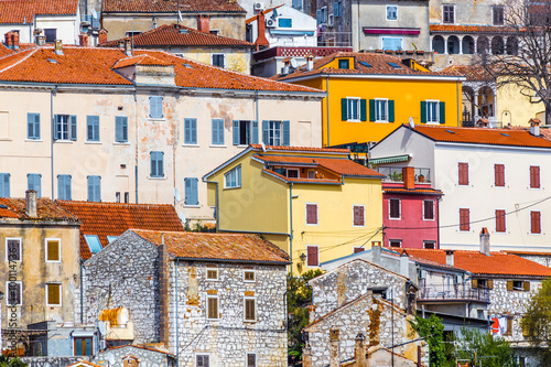 Colorful Buildings In Vrsar Village-Istria,Croatia