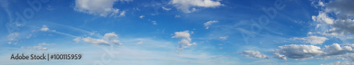 Beautiful sky panorama  cloudscape over horizon. 