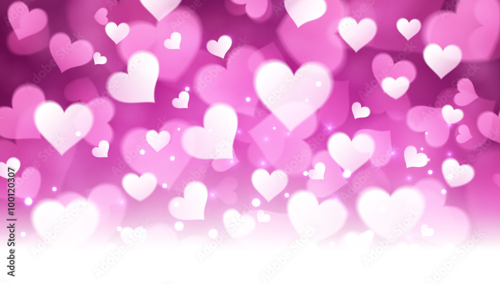 Valentine's background with hearts.